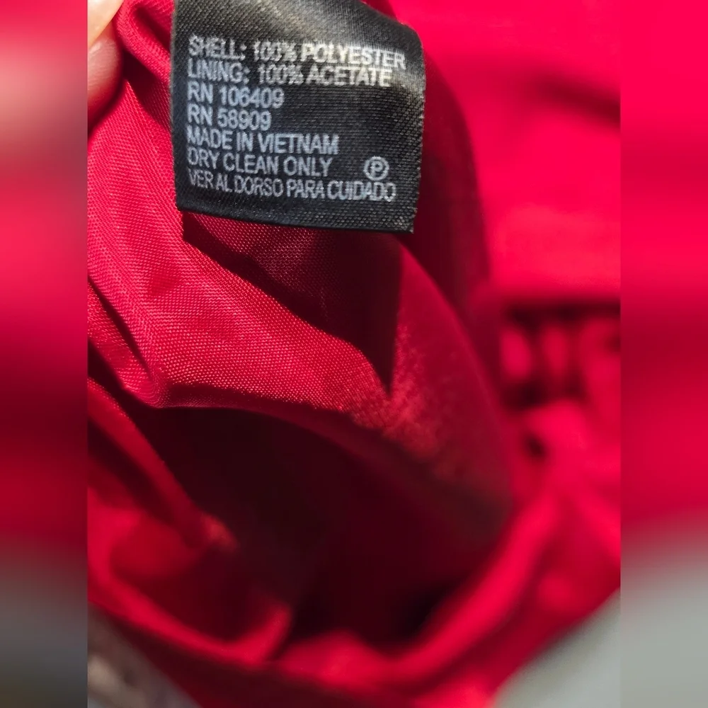 Alex Marie Vibrant Red Midi Dress with Cap Sleeves EUC Size 16 PTP 22 - Picture 5 of 5